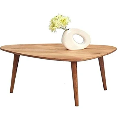 Abbildung von M2 Kollektion 258322 Couchtisch / Nierentisch Elen 1, Echtholz Wildeiche massiv geölt, 90x90 cm, Höhe 36cm