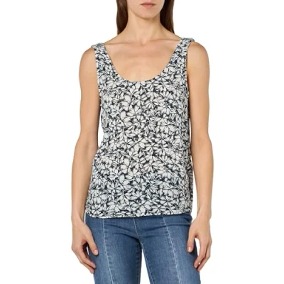 Abbildung von VERO MODA Damen VMMENNY Tank WVN GA NOOS Top, Navy Blazer/AOP:Huki, X Small