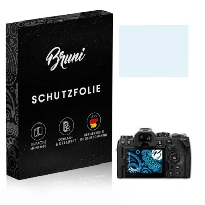 Abbildung von Bruni Schutzfolie kompatibel mit Olympus OM 1 Folie, glasklare Displayschutzfolie (2X)