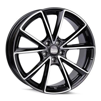 Abbildung von MAM 5 loch 20Zoll 112mm Alufelge A5 Schwarz frontpoliert MAMA58520511230BFP Felge