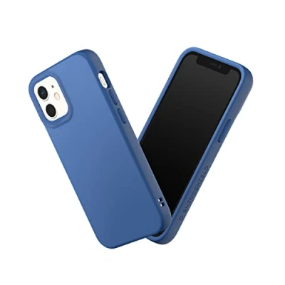 Abbildung von RhinoShield Case kompatibel mit [iPhone 12 Mini] SolidSuit Stoßdämpfende &amp; schlanke Schutzhülle Premium Finish 3.5 Meter Fallschutz Austauschbare Kamera Ringe Kobaltblau