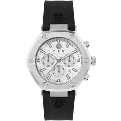 Abbildung von Philipp Plein Herren Uhr Analog Quarz The Hexagon Chrono PWZBA0123 Silikon