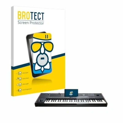Abbildung von BROTECT Entspiegelungs Schutzglas für KORG Pa5X Schutzfolie Panzer Folie Glas Matt [Extrem Kratzfest 9H, Anti Reflex, Fingerprint]