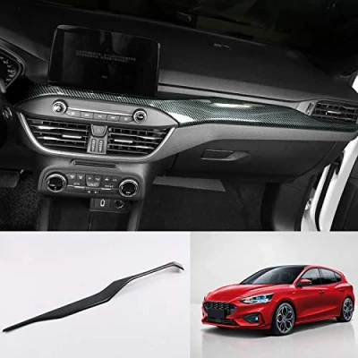 Abbildung von HIGH FLYING für Focus MK4 2019 2021 Stufenheck, Turnier Kohlefaserfarbe Interieur Mittelkonsole Dekor 1 Stück ABS Kunststoff