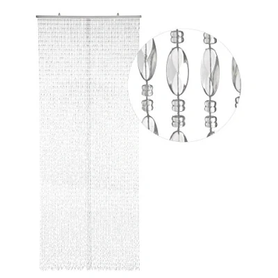 Abbildung von HAB &amp; GUT DV03461 Türvorhang Twister, KLAR/SEHR DICHT mit 68 Strängen, 90 x 200 cm, Perlenvorhang, Insektenschutz