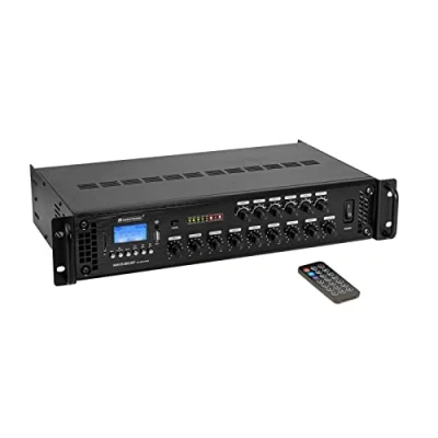 Abbildung von OMNITRONIC MAVZ 120.6P ELA Mischverstärker 6 Zonen Mono Mischverstärker, MP3 Player &amp; IR FB, regelbar, 120 W