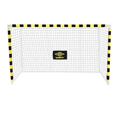 Abbildung von Umbro Fußballtor Fussballtor 300 x 200 110 cm Fußball Tor Fussballtore für Garten Kinder und Erwachsene Fussball Trainingszubehör Innen Außen Metall Schwarz/Gelb