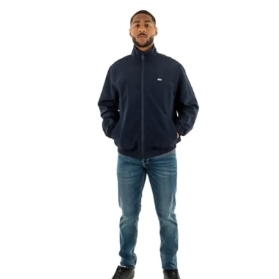 Abbildung von Tommy Jeans Essential Jacket Bomberjacke, Herren, Größe: 44, Dark night navy