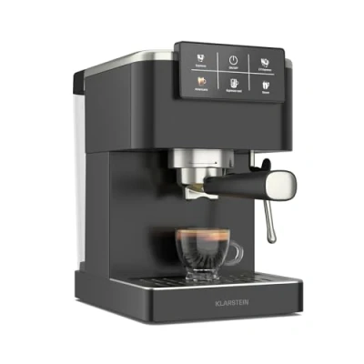 Abbildung von Klarstein Espressomaschine, 1.5l Kaffeekanne, Edelstahlfilter, Elektrisch 20 Bar Espressomaschine Kaffemaschine Touch