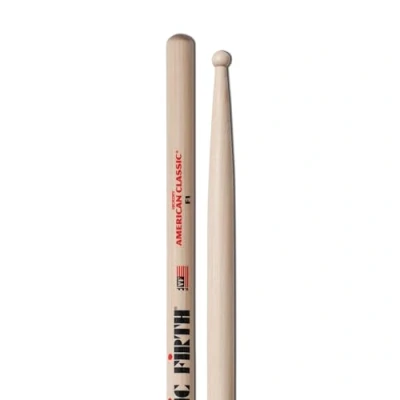Abbildung von Vic Firth F1 American Hickory Wood Tip Drumsticks