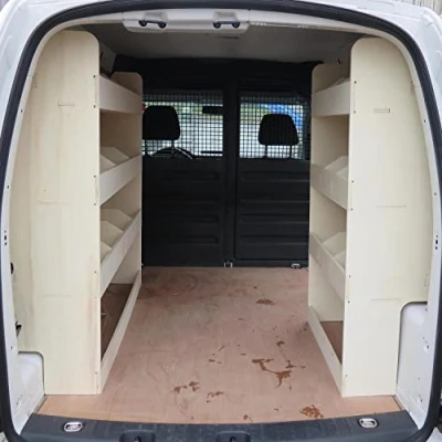 Abbildung von VANIFY Kompatibel mit Volkswagen Caddy L1 2003 20 Fahrzeugeinrichtung Fahrzeugregale, doppelte Regale hinten