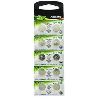 Abbildung von AkkuShop Set Artikel LR55 Batterie, Knopfzelle V8GA, 191, 80, LR1120, LR1121, LR4230 10 Stück