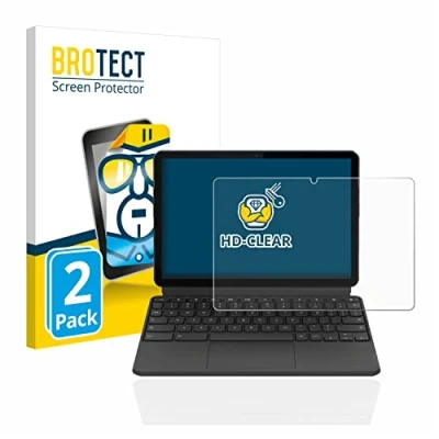 Abbildung von BROTECT (2 Stück Schutzfolie für Lenovo IdeaPad Duet Chromebook 10.1&quot; (im Querformat) Displayschutz Folie Ultra Klar