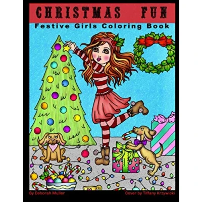 Abbildung von Christmas Fun: Fun, Festive Holiday girls Coloring book by Deborah Muller