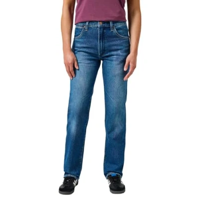 Abbildung von Wrangler Sunset Jeans Straight Leg, Damen, Größe: 29x30, Dark wash