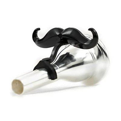 Abbildung von Brasstache Der originale Schnurrbart zum Anklippen für Tuba oder Sousaphon Mundstück (Tuba)
