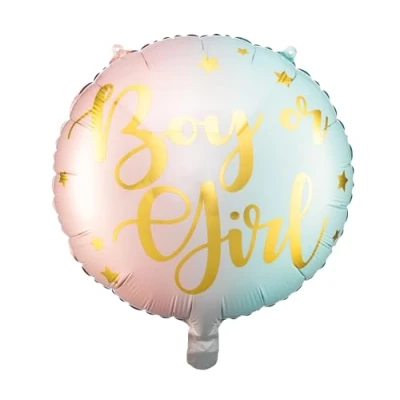 Abbildung von Folienballon &#039;Boy or Girl&#039; Ballon Junge oder Mädchen Geschlechtsenthüllungsparty Baby Dusche Babyparty Hallo Shower Luftballon Helium geeignet,