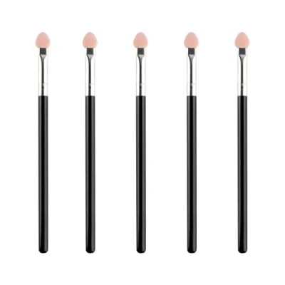 Abbildung von Lidschatten Pinsel, 5 Stück Schwamm Augen Make up Applikatoren, Doppelseitig Applikator Zauberstab, Kosmetische Werkzeuge