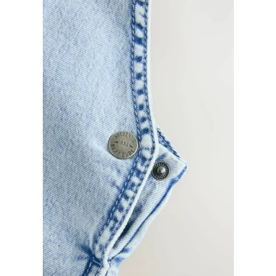Abbildung von Next Regular FIT Slouch Latzhose für Kinder, Größe: 68, Light blue denim