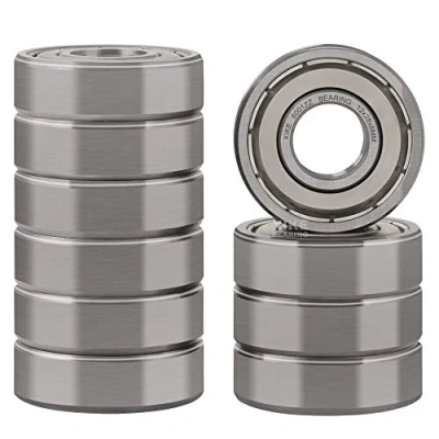 Abbildung von XiKe 6001ZZ Kugellager 12x28x8mm Chromstahl｜Vorgeschmiert｜Metall Doppeldichtung, 6001 2Z Rillenkugellager mit Abdeckungen, 10er Packung