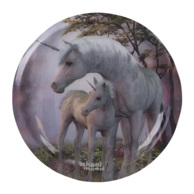Abbildung von SCHOOL MOOD® Patchies Einhorn, mit LED, für Schulranzen und Sporttasche
