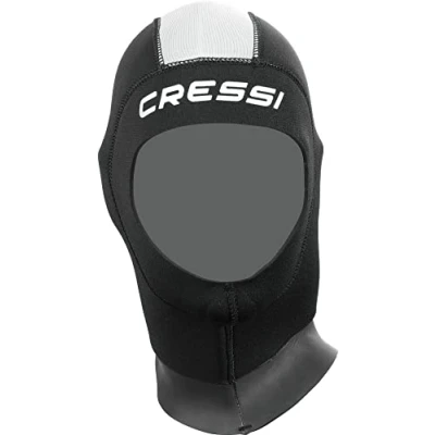 Abbildung von Cressi Lady Man 5mm Neopren Kopfhaube Damen Schwarz/Grau, S/2 3