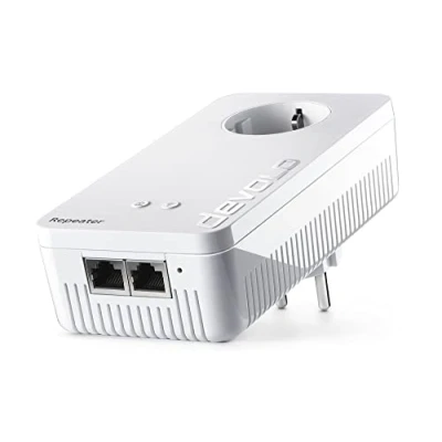 Abbildung von Devolo 8705 WiFi Repeater+ AC Dual WLAN Verstärker mit Steckdose (kompatibel allen Routern, 1200 Mbit/s, 2 x LAN Ports, Ap Modus, Zugangspunkt), Weiß