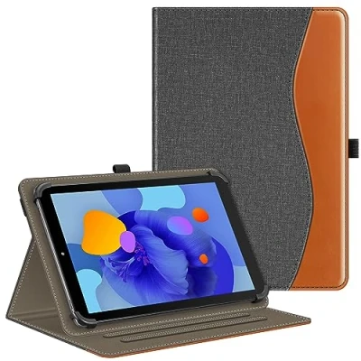 Abbildung von Fintie Tablet Universal Hülle für Blackview Tab90 WiFi 11 Zoll, SGIN/HotLight/FancyFish/Cheerjoy/COLORROOM 10.1 Multi Winkel 9 Zoll Tablet, Denim Grau