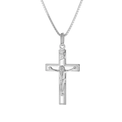 Abbildung von trendor Kette mit Anhänger Kruzifix Kreuz 925 Silber