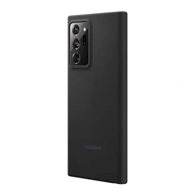 Abbildung von Samsung Galaxy Note 20 Ultra Hülle Silikon Soft Case/Backcover Handyhülle Schwarz