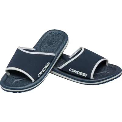Abbildung von Cressi Lipari Slipper für Strand und Schwimmbad Erwachsene Kinder,Mehrfarbig (Blau/Weiß), 37 EU