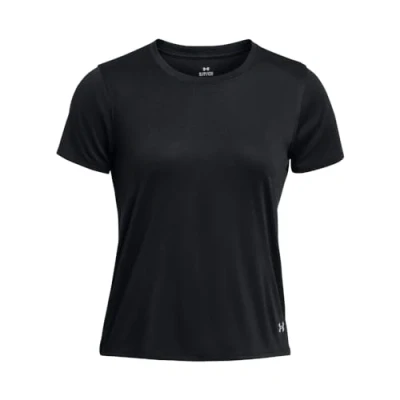 Abbildung von Under Armour Launch Splatter Sport Tshirt, Damen, Größe: XL, Black reflective