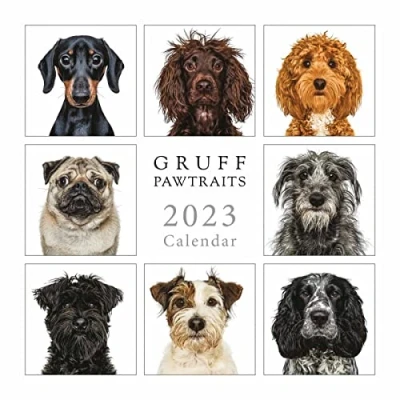 Abbildung von Wandkalender 2023 von Portico Designs (Gruff Pawtraits quadratischer Kalender)