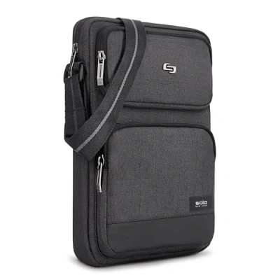 Abbildung von Solo New York Ludlow Universal Tablet Sling Tote, GRAU, 13&quot; x 9.5&quot; 2.5&quot; Weight: 0.8 lbs, Bag