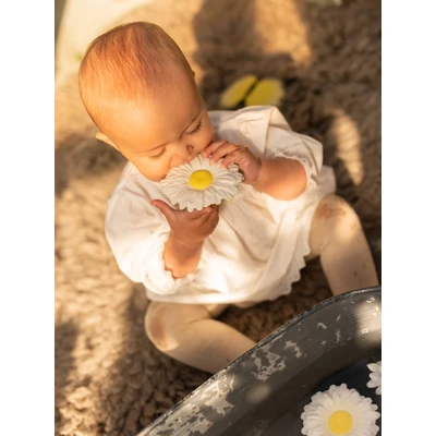 Abbildung von Oli &amp; Carol Beißring für Babys, Gänseblümchen, Weiß, Gänseblümchen der