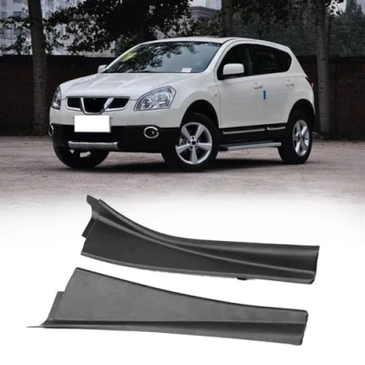 Abbildung von DEMUR For Nissan Qashqai J10 2008 2015, Auto Frontscheibenwischer Seitenverkleidungsabdeckung Wasserabweiser Windlaufplatte links rechts Scheibenwischer Seitenverkleidung