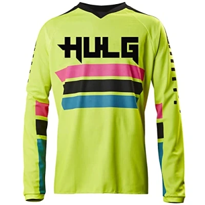 Abbildung von Radfahren Jersey Herren Mountainbike Motocross Langarm MTB T Shirt,Shirt Downhill Fahrrad Schnelltrocknend (Color 10,4XL)