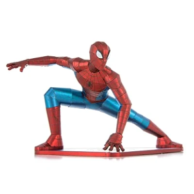 Abbildung von Fascinations MMS474 Metal Earth Metallbausätze Marvel Avengers Spider Man, lasergeschnittener 3D Konstruktionsbausatz, Metall Puzzle, DIY Modellbausatz mit 3 Metallplatinen, ab 14 Jahre
