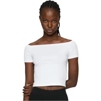 Abbildung von Urban Classics T Shirt Ladies Organic Off Shoulder Rib Tee 2 Pack (1 tlg)