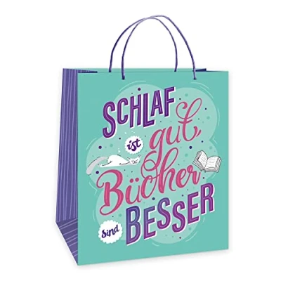 Abbildung von Trötsch Geschenktasche Bücher sind Besser: Tragetasche Papiertüte Geschenktüte Henkeltasche