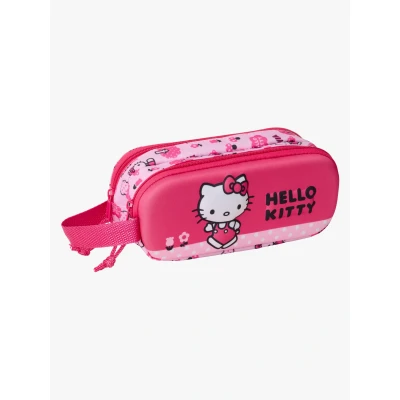 Abbildung von Safta HELLO KITTY 3D Federmäppchen für Kinder, ideal Kinder im Schulalter, bequem und vielseitig, Qualität Widerstandsfähigkeit, 21 x 6 8 cm, Rosa, M, Casual