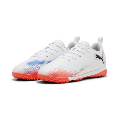 Abbildung von Puma FUTURE 8 PLAY TT Mid Fußballschuhe Teenager Für Kinder White/Black/Glowing Red Größe: 36