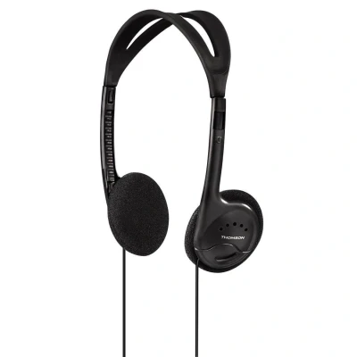 Abbildung von Thomson Kopfhörer On Ear für MP3 Player und Smartphones schwarz, ultraleicht