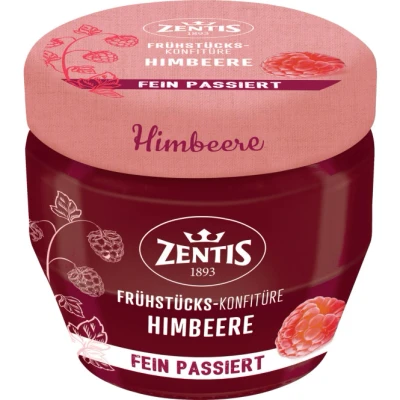 Abbildung von Zentis Frühstücks Konfitüre fein passiert Himbeere