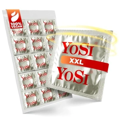 Abbildung von 50 YOSI Markenkondome „XXL“ mehr Platz und eine optimale Passform 56 mm Breite extra große Kondome, für ein natürliches intensives Erlebnis XXL Condoms for men Stück (1 x Stück)