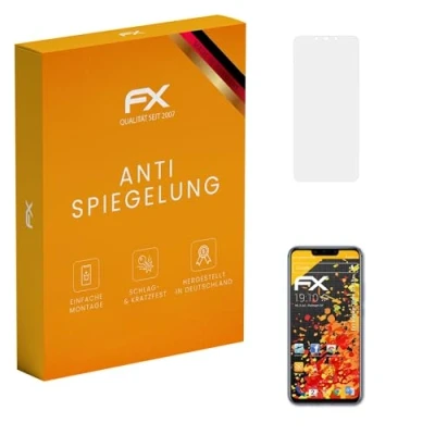 Abbildung von atFoliX Panzerfolie kompatibel mit Huawei Mate 20 Lite Schutzfolie, entspiegelnde und stoßdämpfende FX Folie (3X)