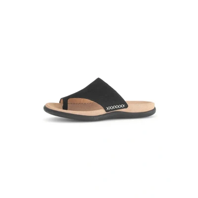 Abbildung von Gabor Damen Pantoletten, Frauen Slipper,Best Fitting,Slides,Slip ons,Backless Slipper,Mules,Gartenschuhe,Sommerschuhe,schwarz,43 EU / 9 UK
