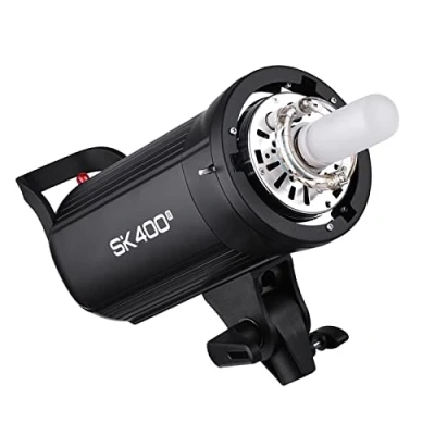 Abbildung von Godox SK400II Professionelles kompaktes 400 W Studio Blitzlicht Integriertes 2,4 G Wireless X System GN65 5600K mit 150 Einstelllampe für E Commerce Produktporträt Lifestyle Fotografie
