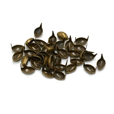Abbildung von Vintageparts Metallnieten in bronzefarben 100 Stück zum Schmuck selber basteln