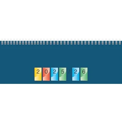 Abbildung von BRUNNEN Querterminbuch DATAline Mod. 771 2026 297x105 mm, Karton, blau